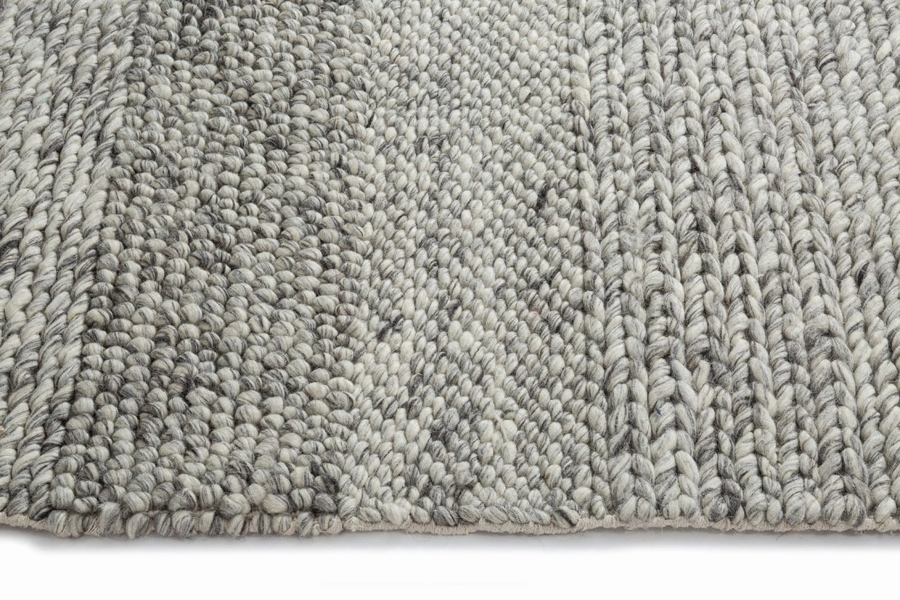 Amalie Grey Braided and Looped Rug *NO RETURNS UNLESS FAULTY