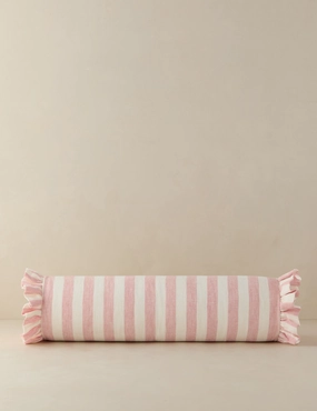Amaroso Linen Ruffle Bolster Pillowbedding sets ,throw blankets 