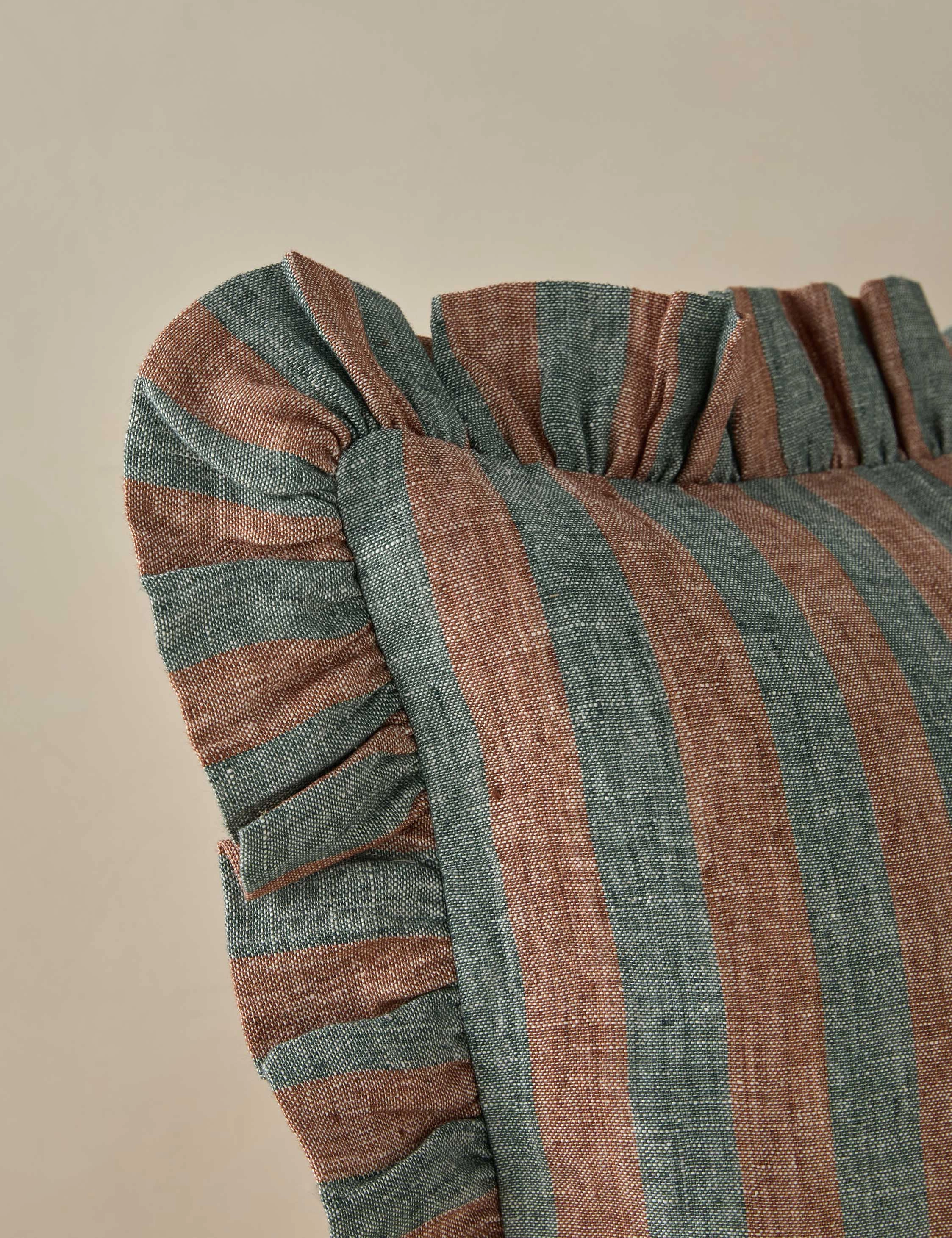 Amaroso Linen Ruffle Pillow