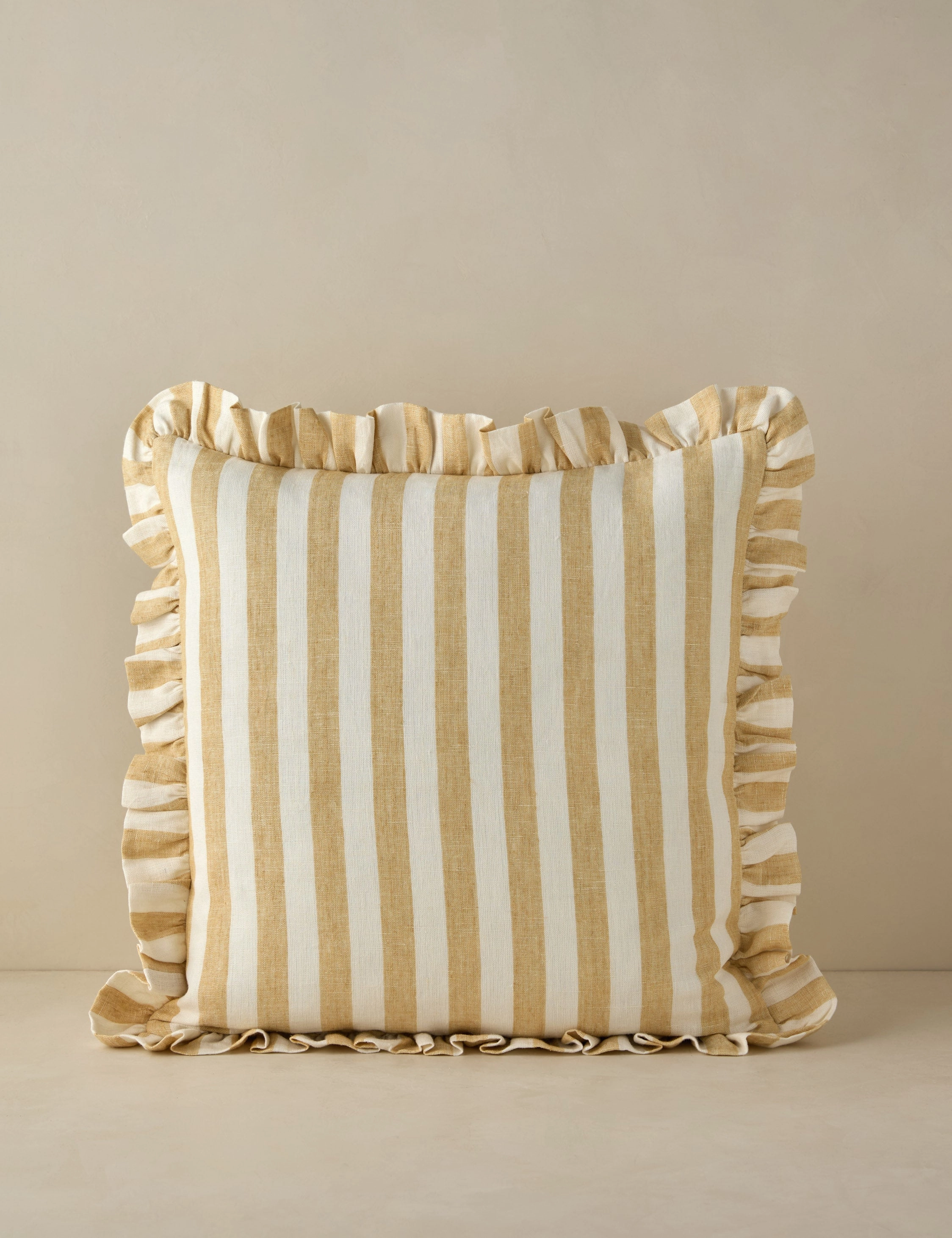 Amaroso Linen Ruffle Pillow