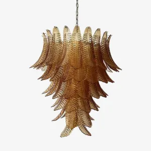 Amber Leaf Cascade Chandelierrustic chandelier,bedroom chandelier 