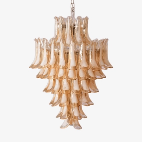 Amber Cloud Murano Glass Petals Chandelierrustic chandelier,bedroom chandelier 