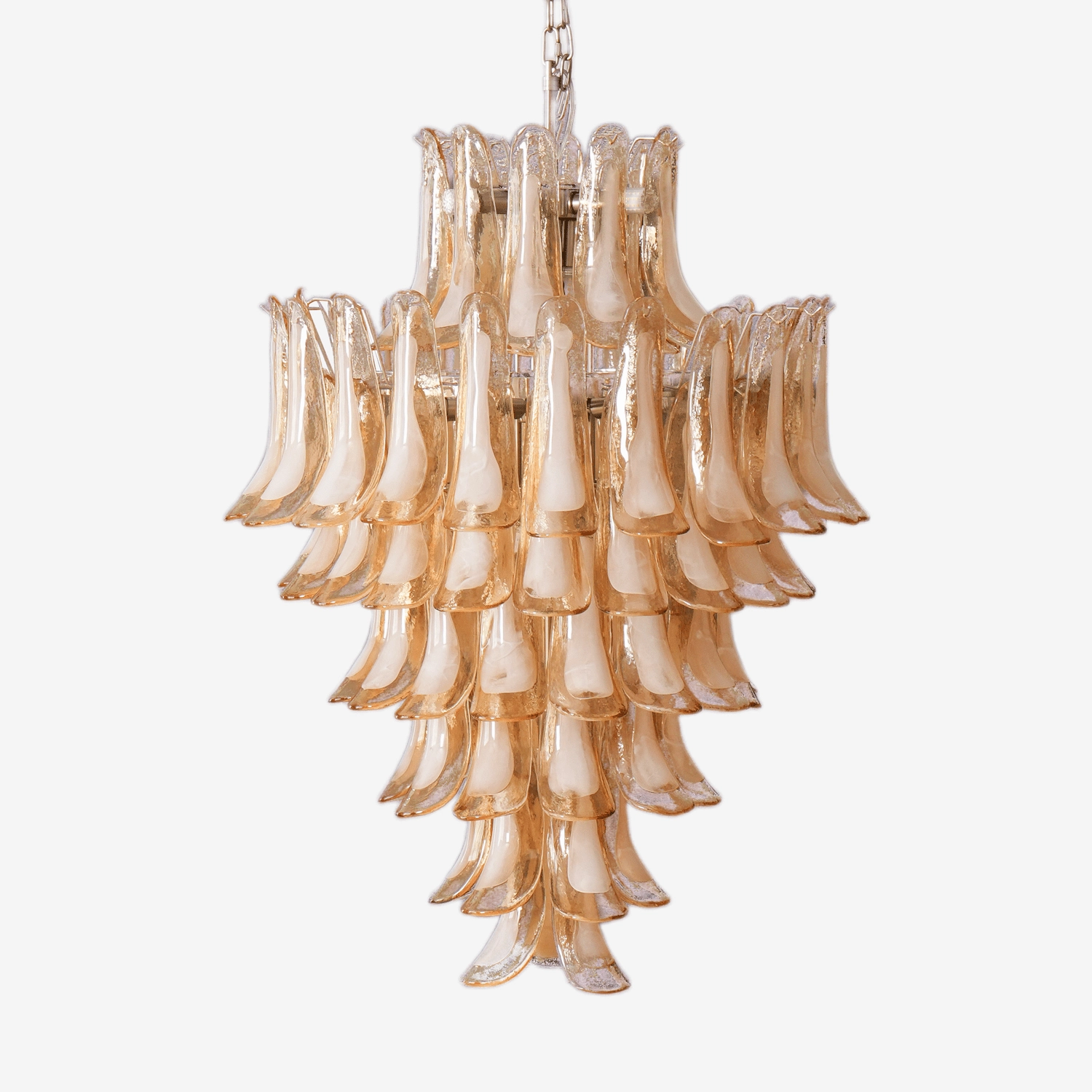 Amber Cloud Murano Glass Petals Chandelierrustic chandelier,bedroom chandelier 