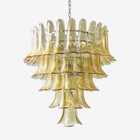 Amber Murano Glass Petals Chandelierrustic chandelier,bedroom chandelier 
