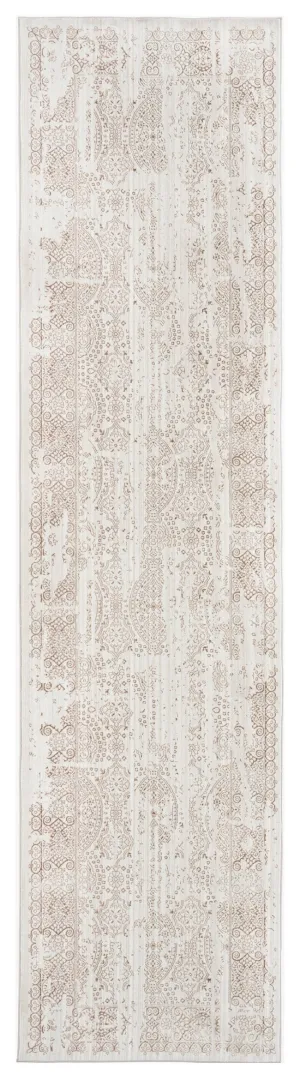 Amelia Cream Brown and Silver Traditional Floral Runner Rug *NO RETURNS UNLESS FAULTYmodern color block patchwork rug