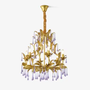 Amethyst Drops Glass Chandelierrustic chandelier,bedroom chandelier 
