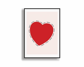 Amore Love Heartnordic style wall decor