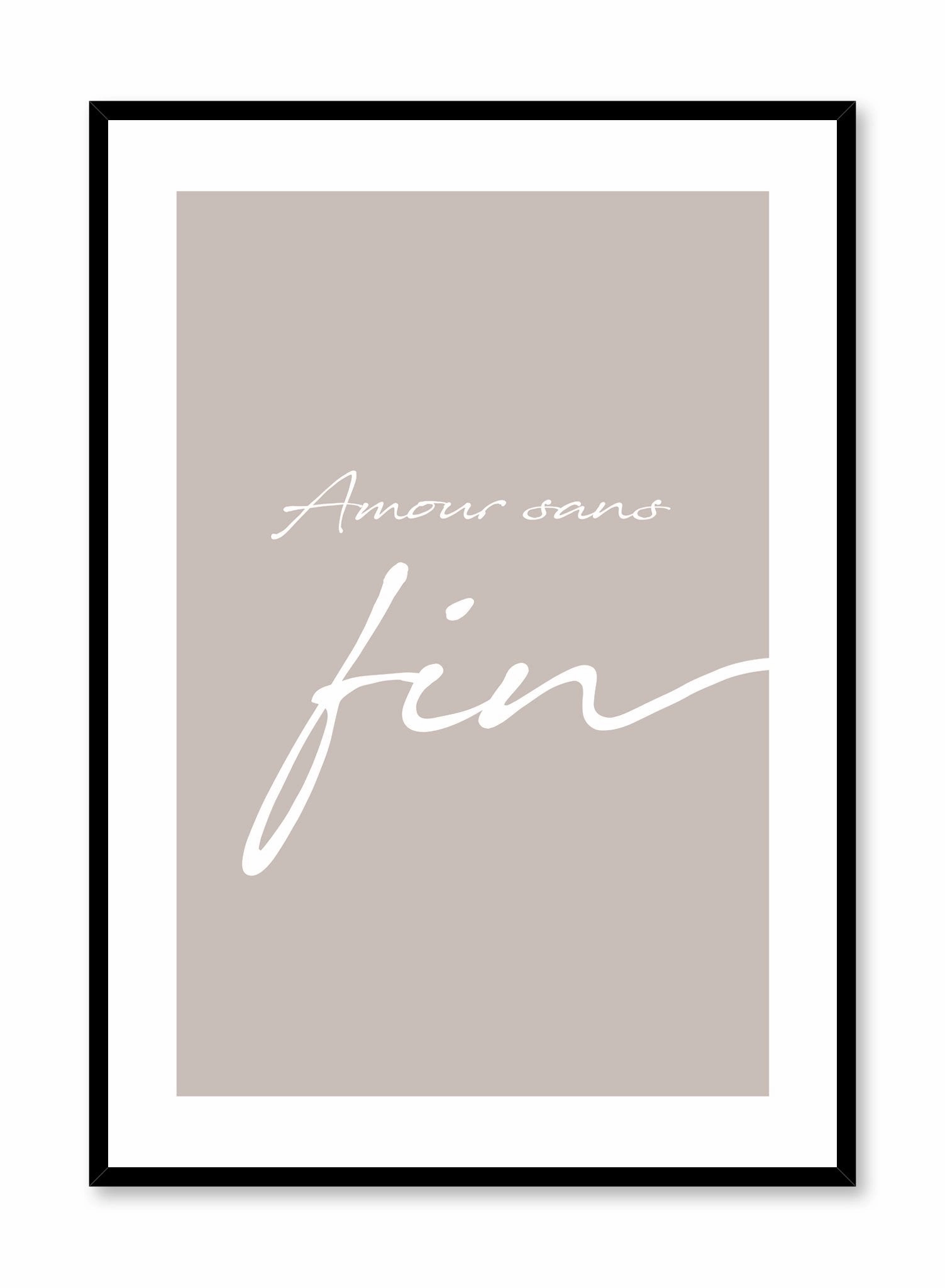 Amour sans Fin in Beige, Posterpop culture themed posters