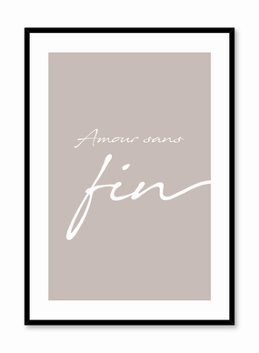 Amour sans Fin in Beige, Posterpop culture themed posters
