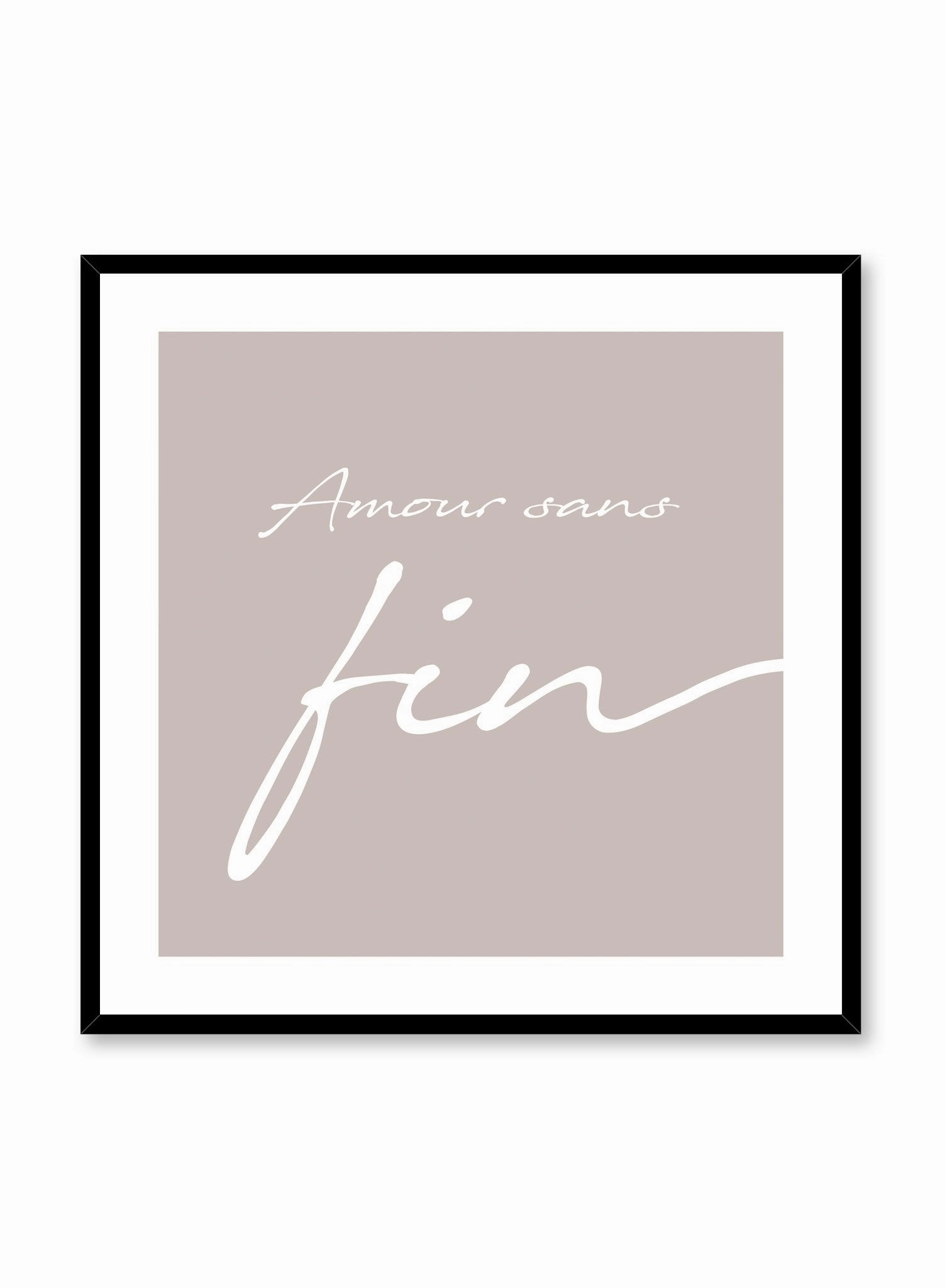 Amour sans Fin in Beige, Poster