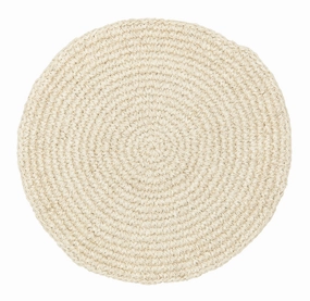Amparo Bleached Crochet Round Jute Rugmodern color block patchwork rug