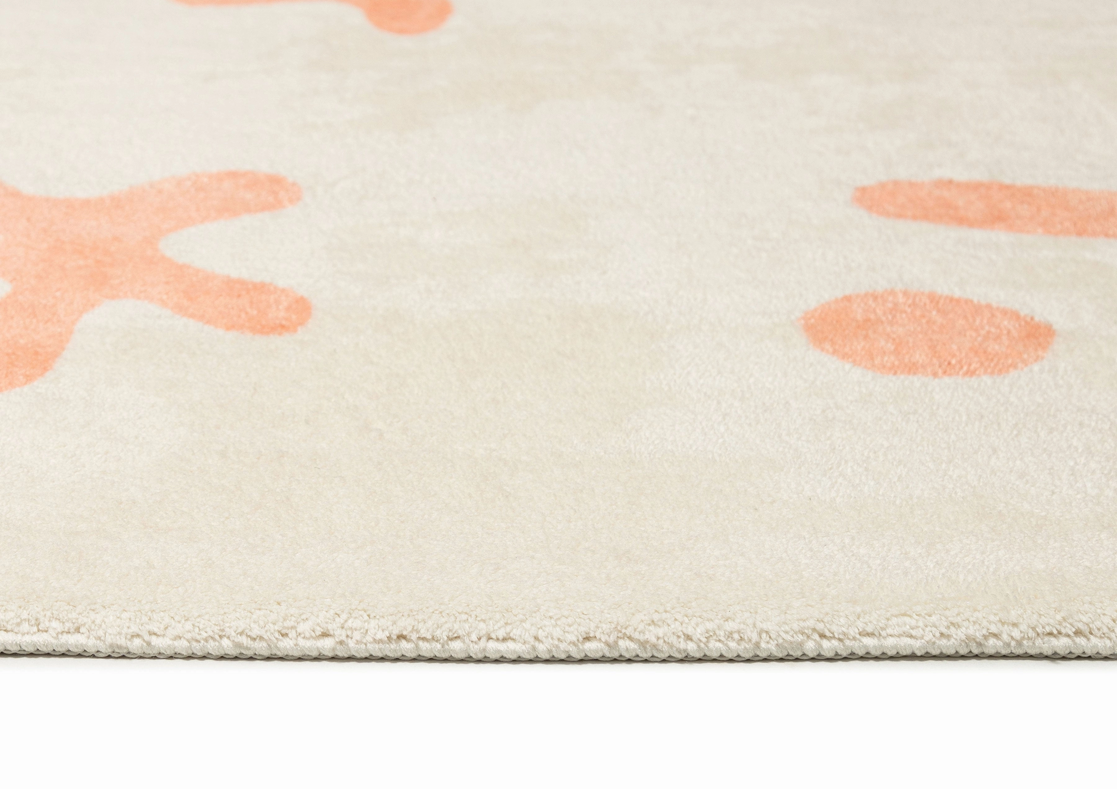 Anadi Peach Abstract Washable Rug