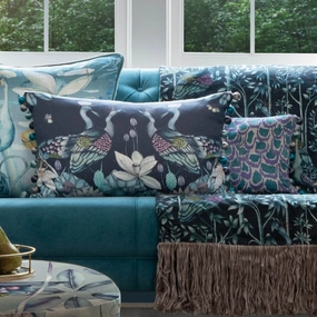 Anahita Printed Feather Cushion Midnightbedding sets ,throw blankets 