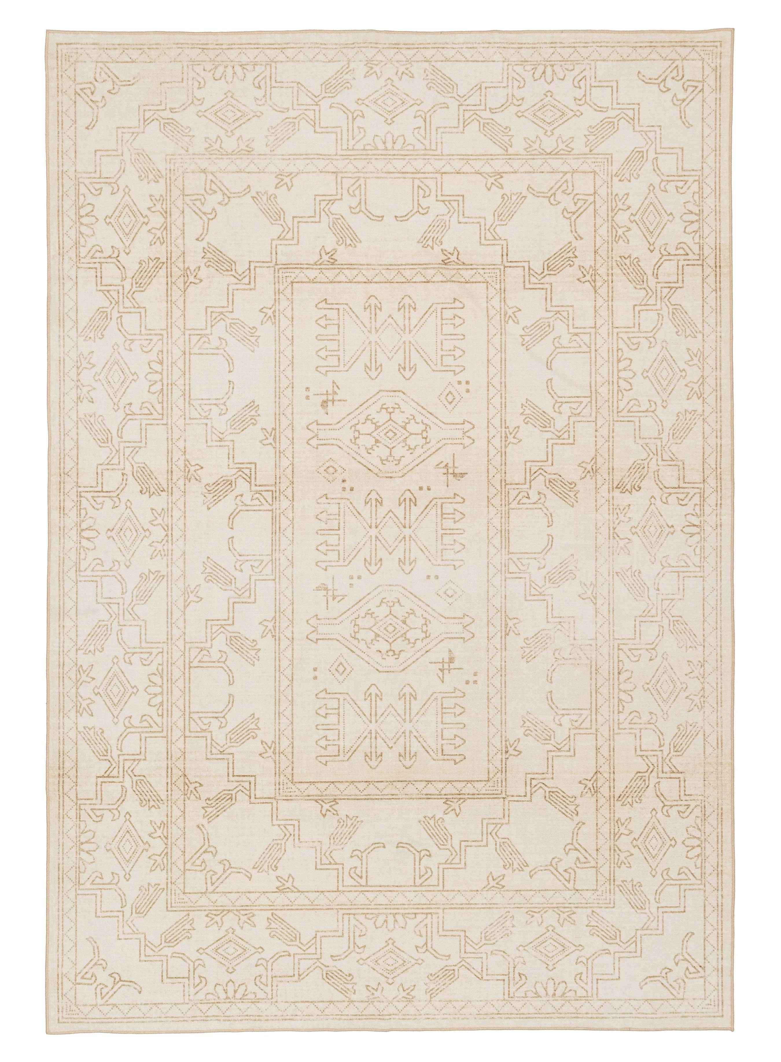 Anais Cream Medallion Washable Rugmodern color block patchwork rug