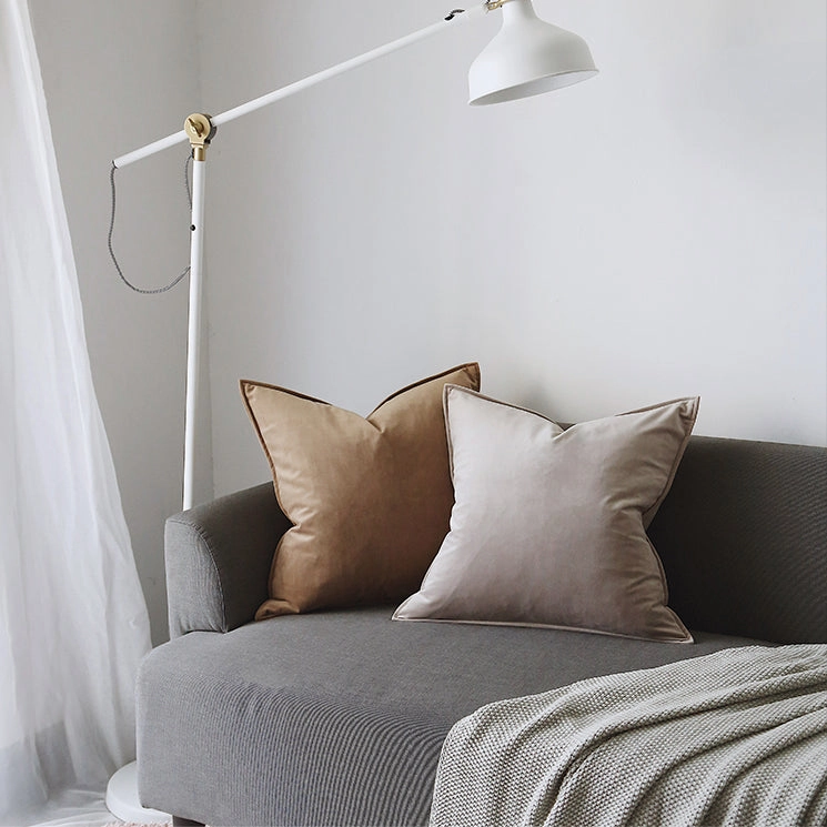 Anais Velvet Plain Throw Cushions