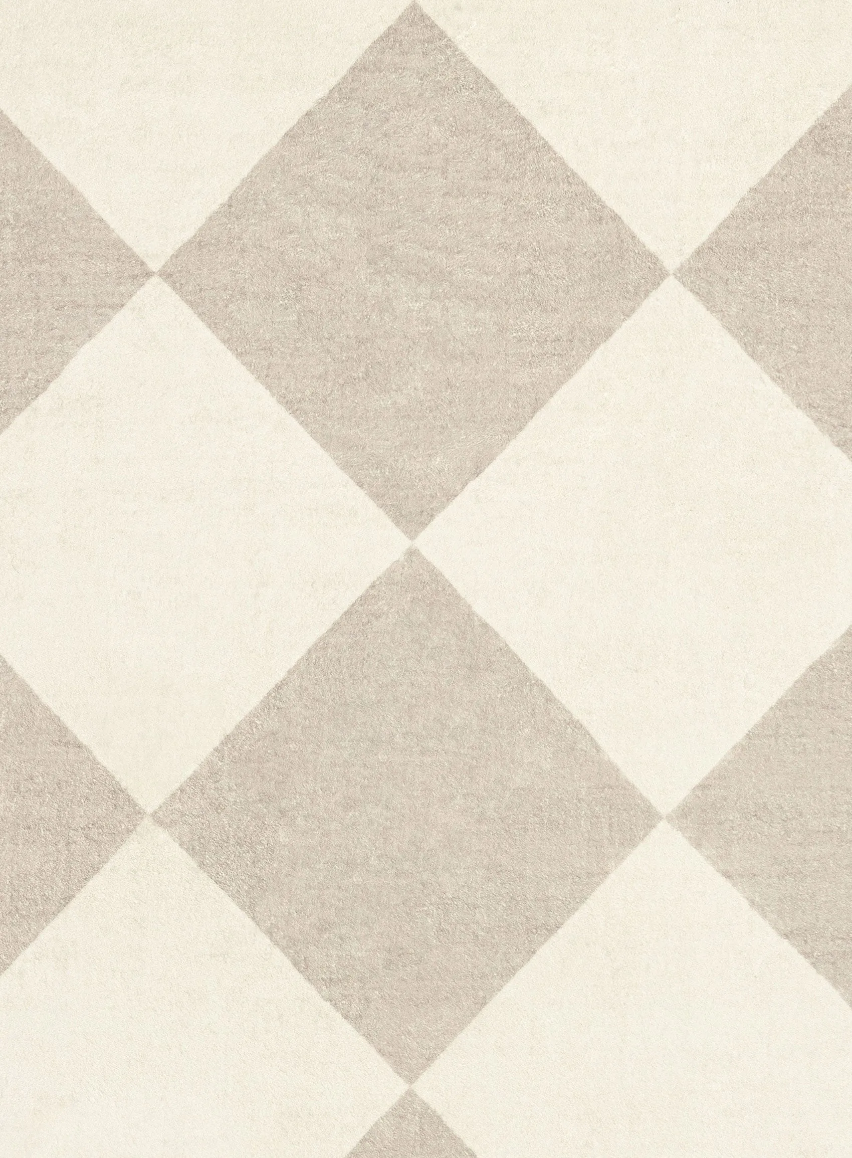 Anastasia Grey Cream Checkered Washable Rug *NO RETURNS UNLESS FAULTY