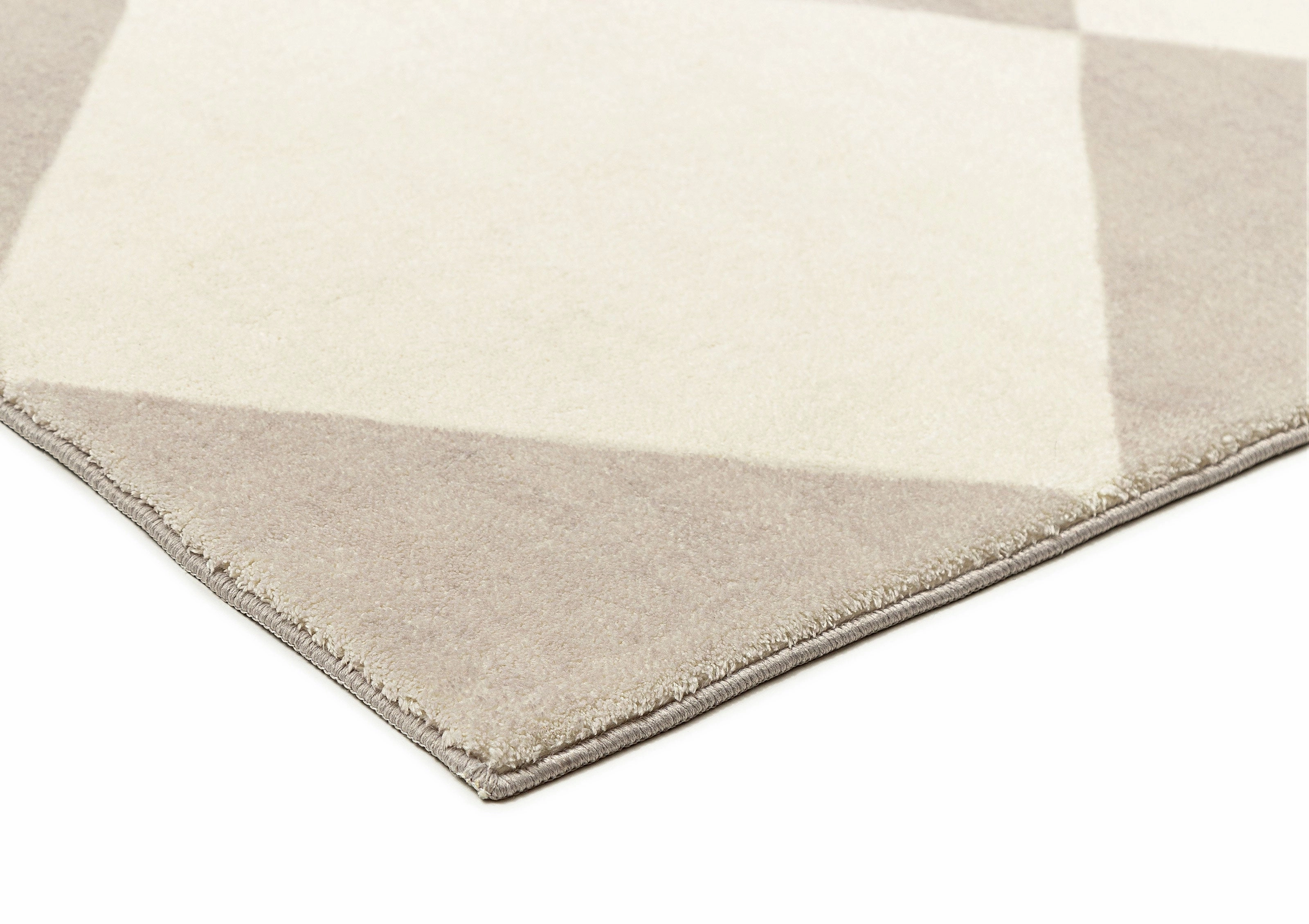 Anastasia Grey Cream Checkered Washable Rug *NO RETURNS UNLESS FAULTY