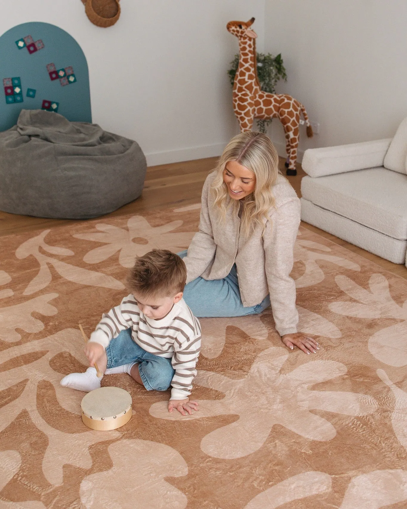 Anca Peach Shapes Rollie Pollie Playmat