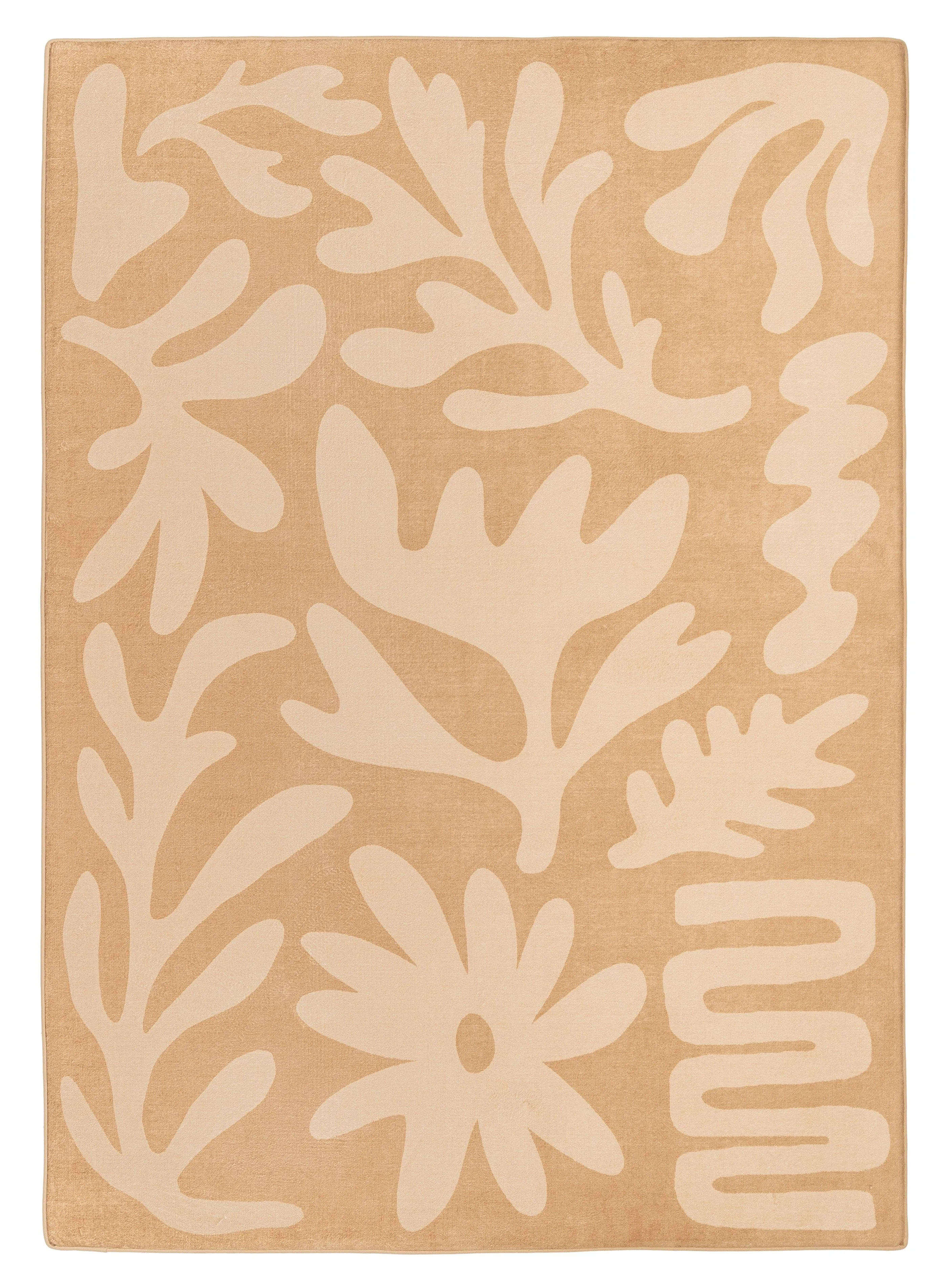 Anca Peach Shapes Rollie Pollie Playmatmodern color block patchwork rug