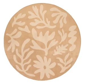 Anca Peach Shapes Rollie Pollie Round Playmatmodern color block patchwork rug