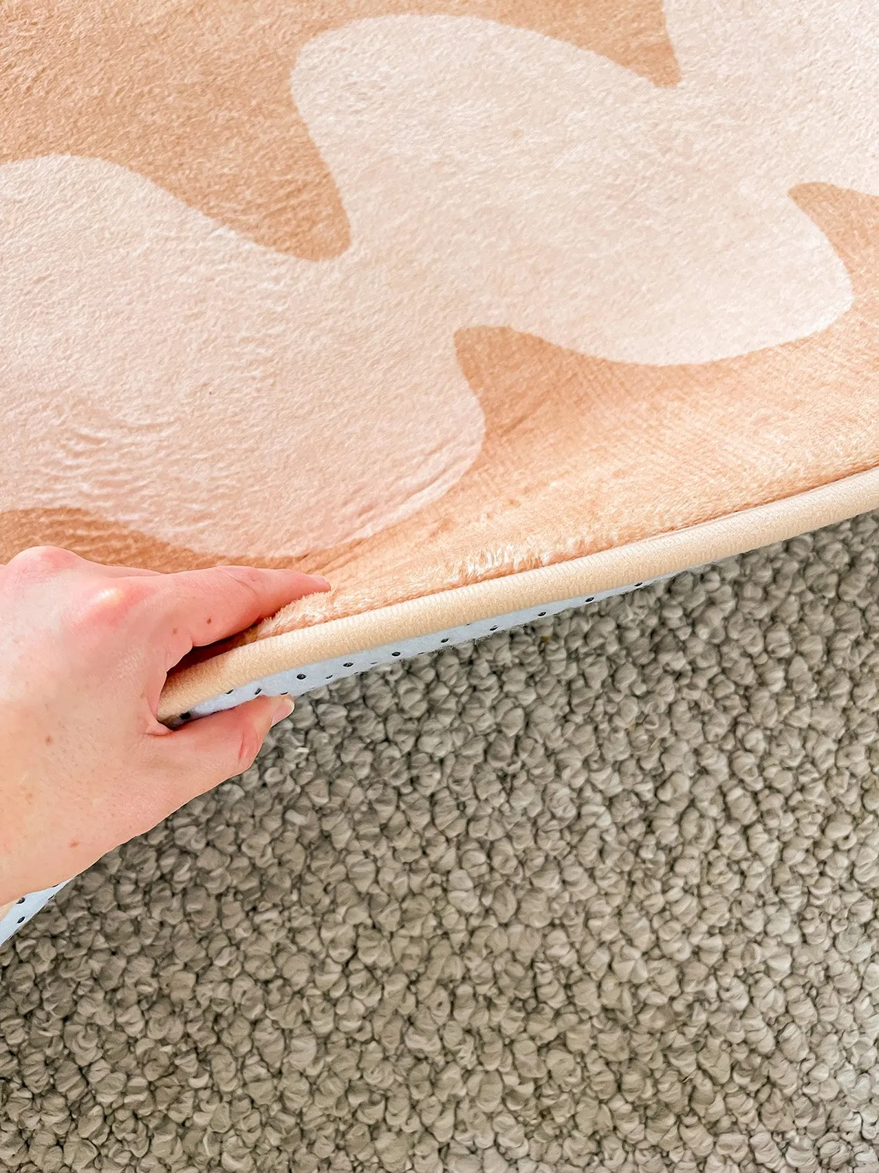 Anca Peach Shapes Rollie Pollie Round Playmat