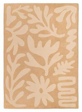 Anca Peach Shapes Rollie Pollie Playmatmodern color block patchwork rug