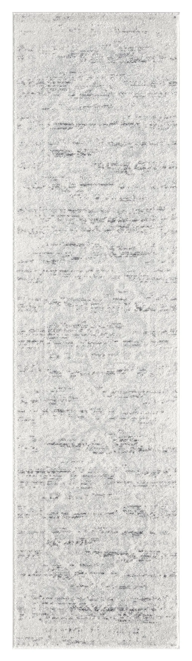 Andra Grey and Ivory Traditional Distressed Runner Rugmodern color block patchwork rug