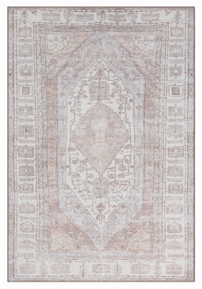 Aneesa Beige and Cream Traditional Distressed Washable Rugmodern color block patchwork rug