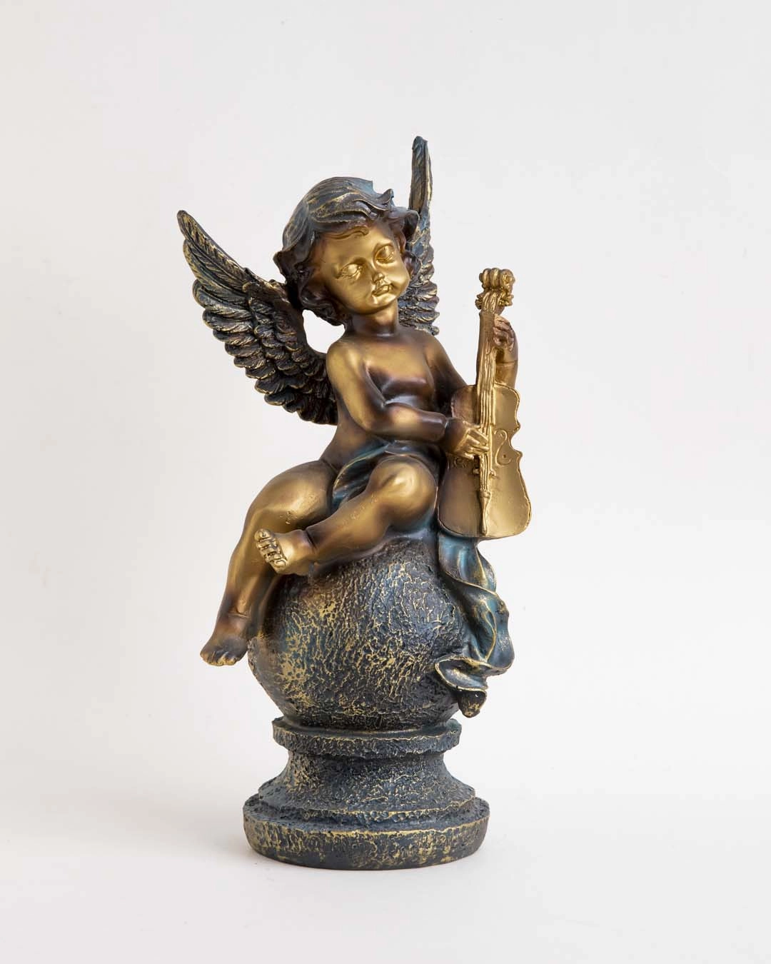 Angel Cherub Playing Mandolin