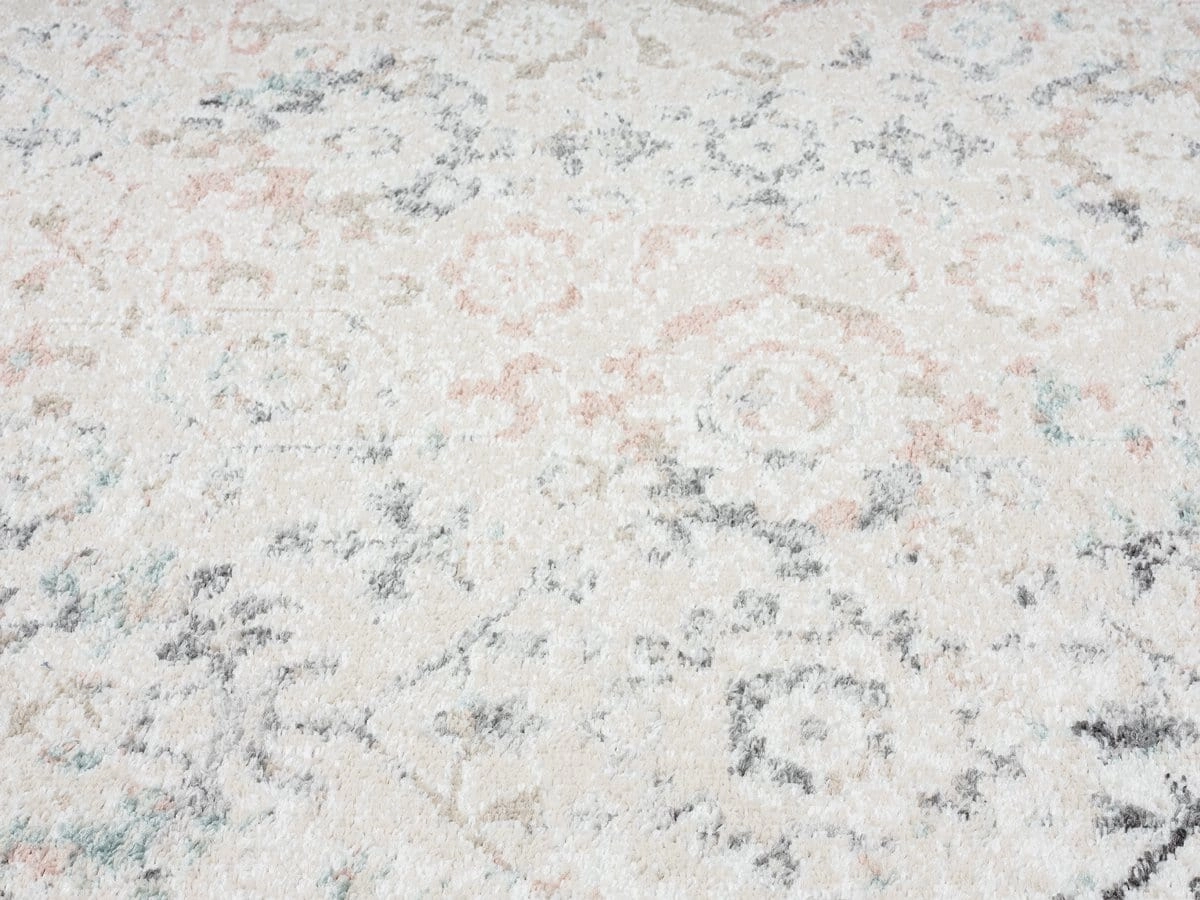 Anine Cream And Grey Multi-Colour Traditional Floral Rug