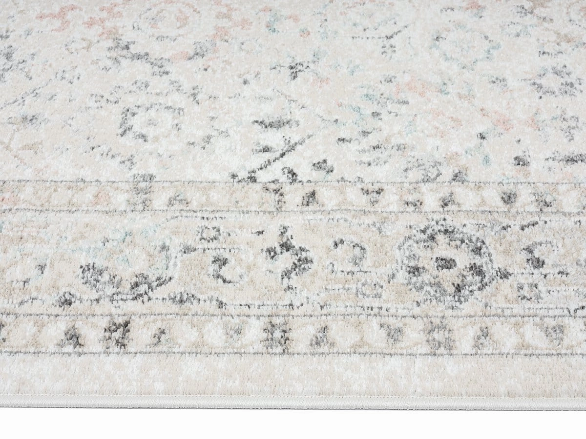 Anine Cream And Grey Multi-Colour Traditional Floral Rug