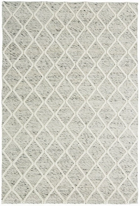 Anja Grey and Ivory Lattice Wool Rugmodern color block patchwork rug