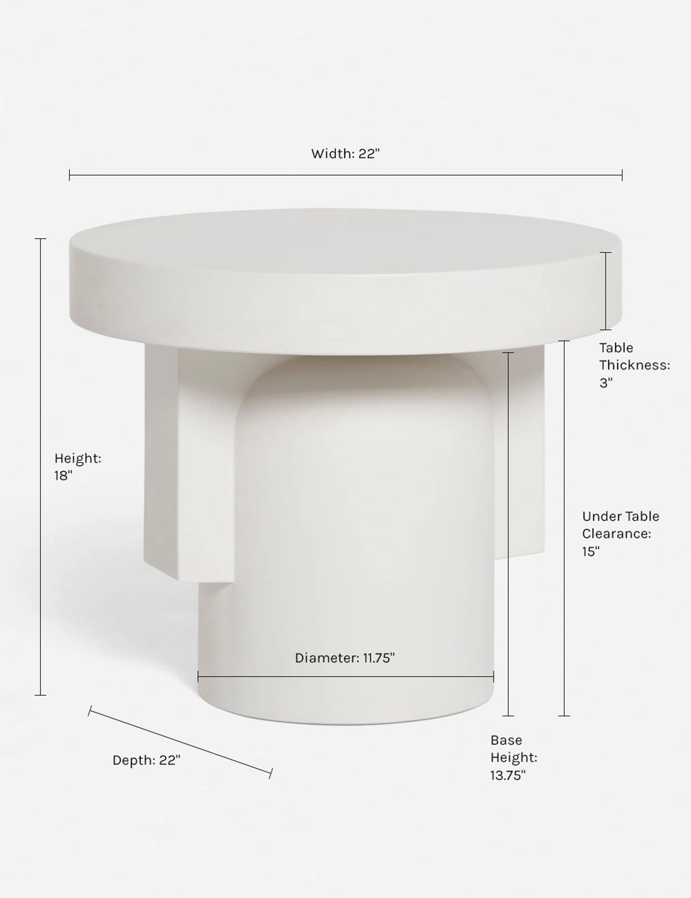 Anja Indoor / Outdoor Round Side Table