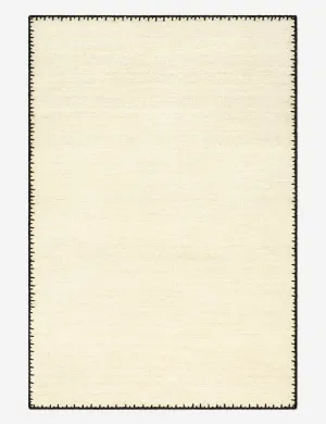 Annette Handwoven Wool Rugmodern color block patchwork rug