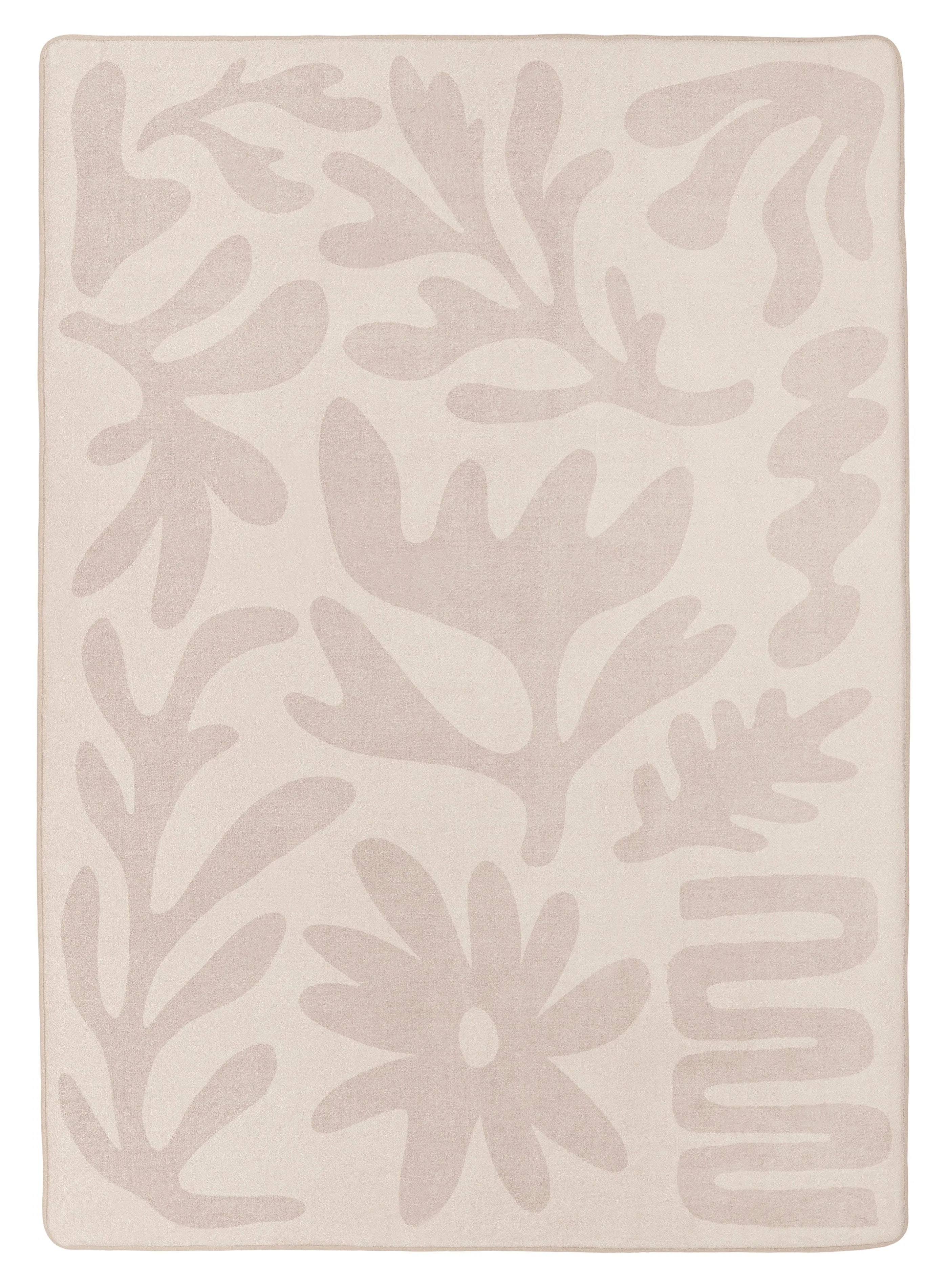 Antem Cream Beige Shapes Rollie Pollie Playmatmodern color block patchwork rug