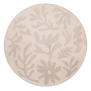 Antem Cream Beige Shapes Rollie Pollie Round Playmatmodern color block patchwork rug
