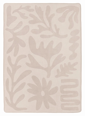 Antem Cream Beige Shapes Rollie Pollie Playmatmodern color block patchwork rug