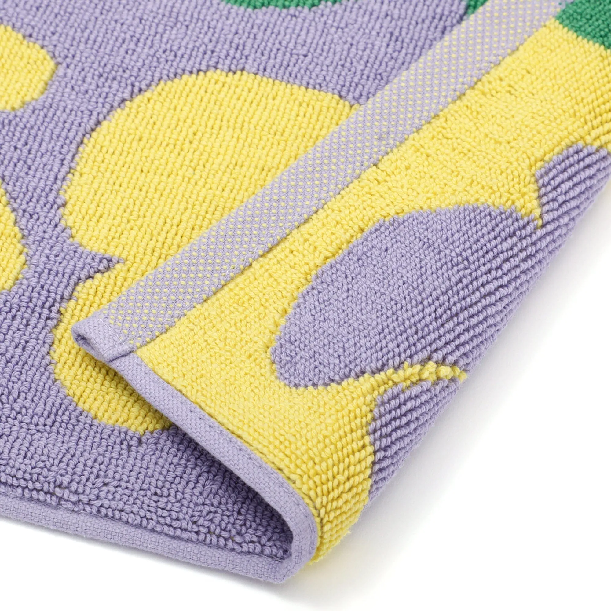 Antibacterial And Deodorizing Towel Mat Flower Purple