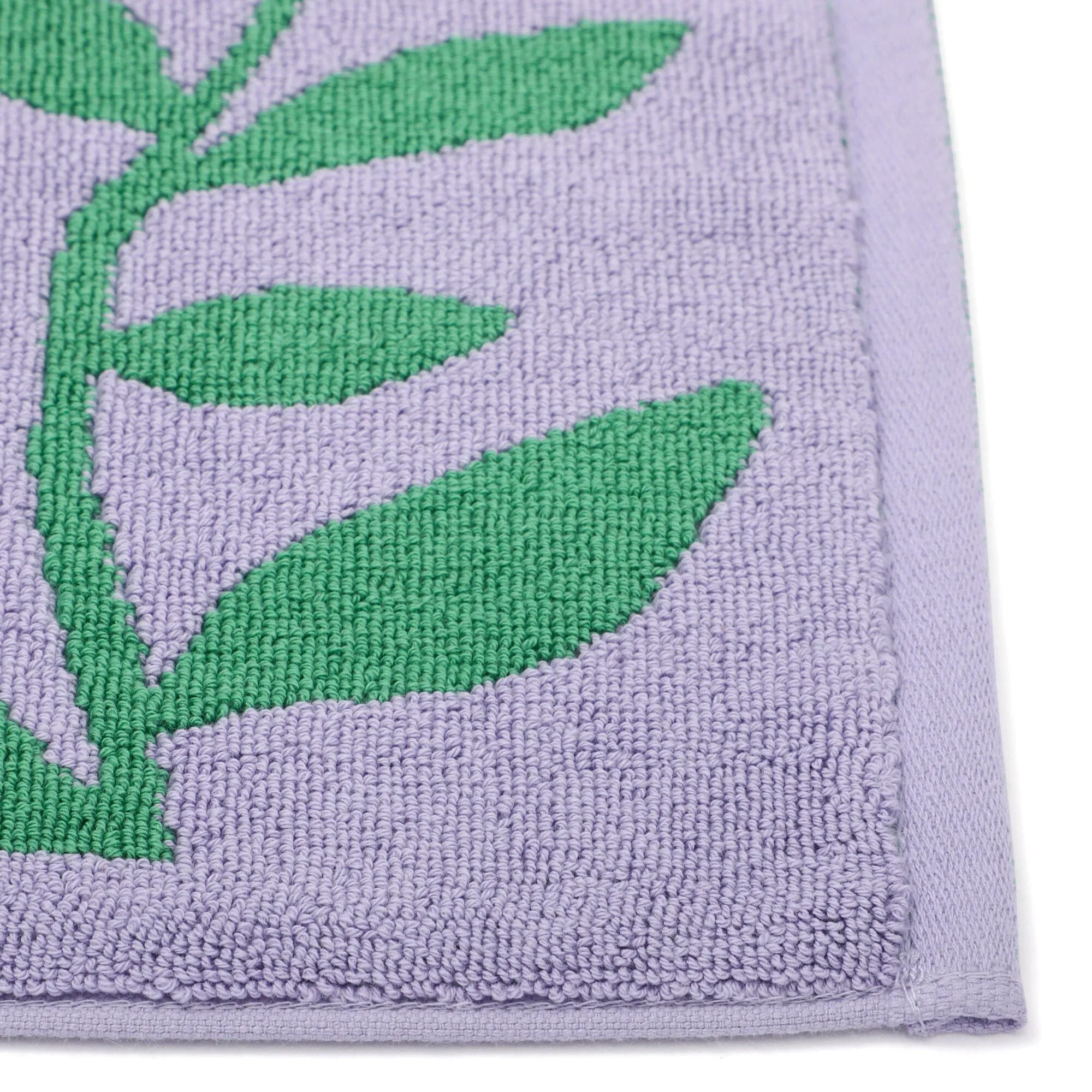 Antibacterial And Deodorizing Towel Mat Flower Purple