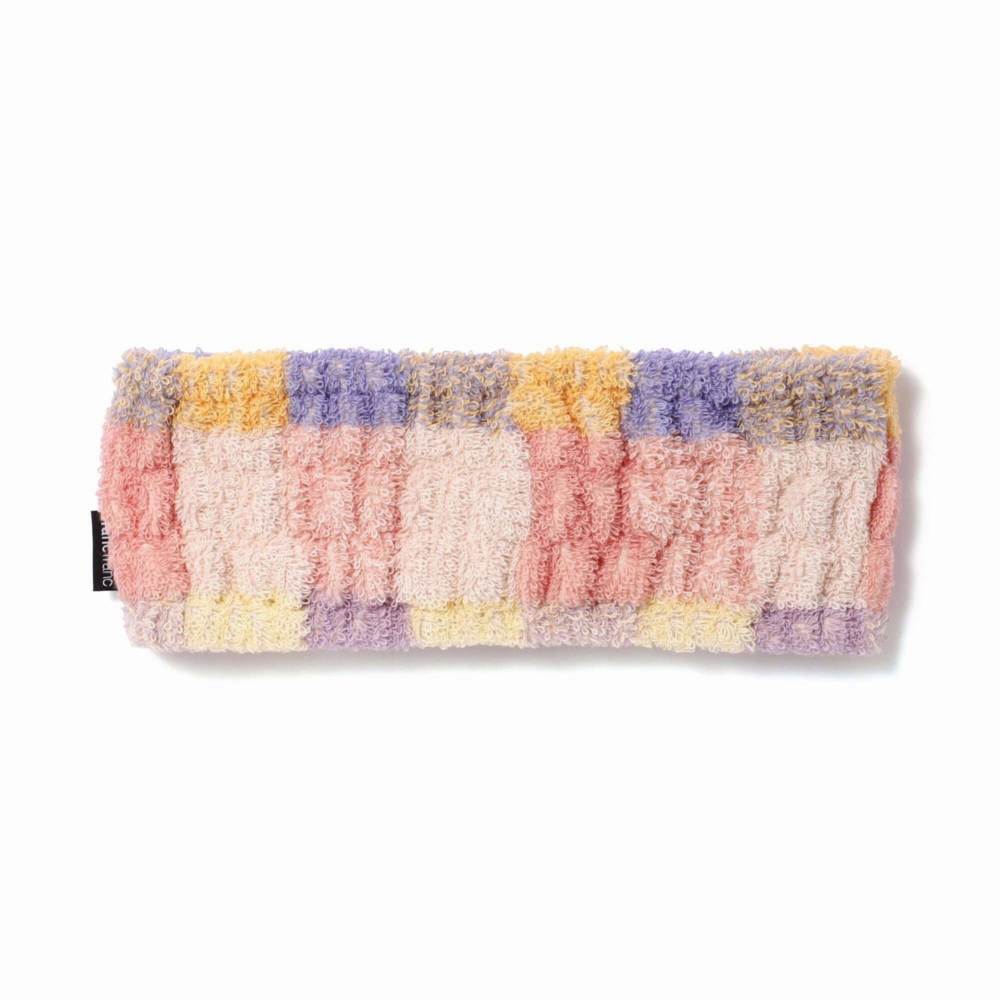 Antibacterial And Deodorant Mixed Check Hair Band Yellow