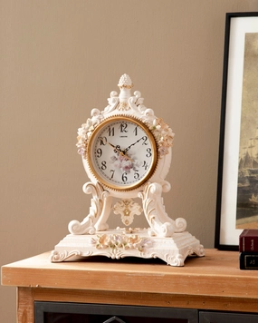 Antique Grace Floral Table Clockhome decor ,wall decor 
