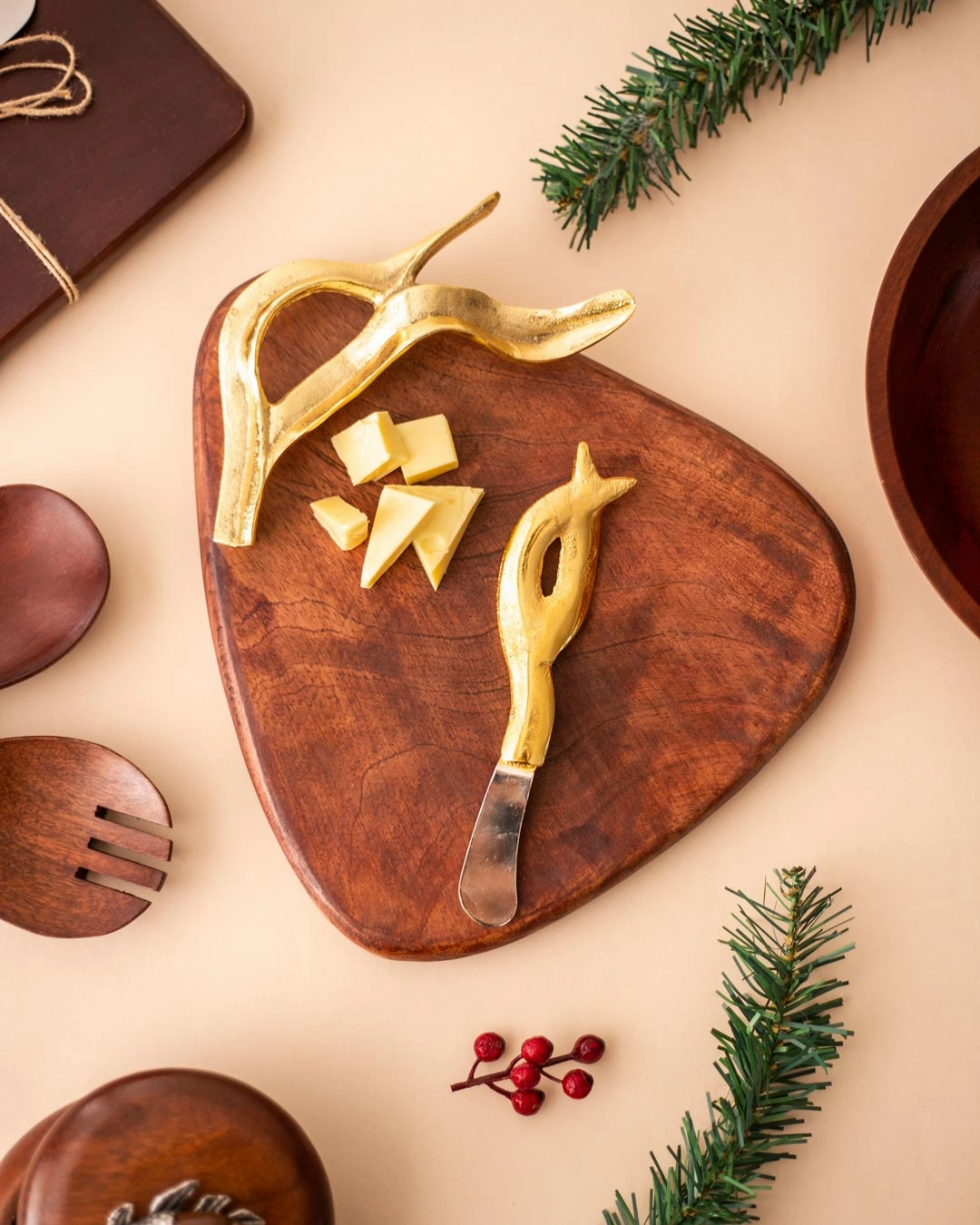 Antler Cheese & Fruit Boardmodern kitchen decor ,kitchen dinner set ,dinnerware 