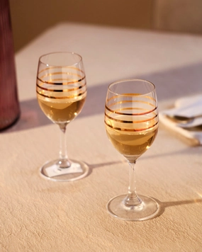 Antoinette Wine Glasses - Set of 2 - 200mlmodern kitchen decor ,kitchen dinner set ,dinnerware 