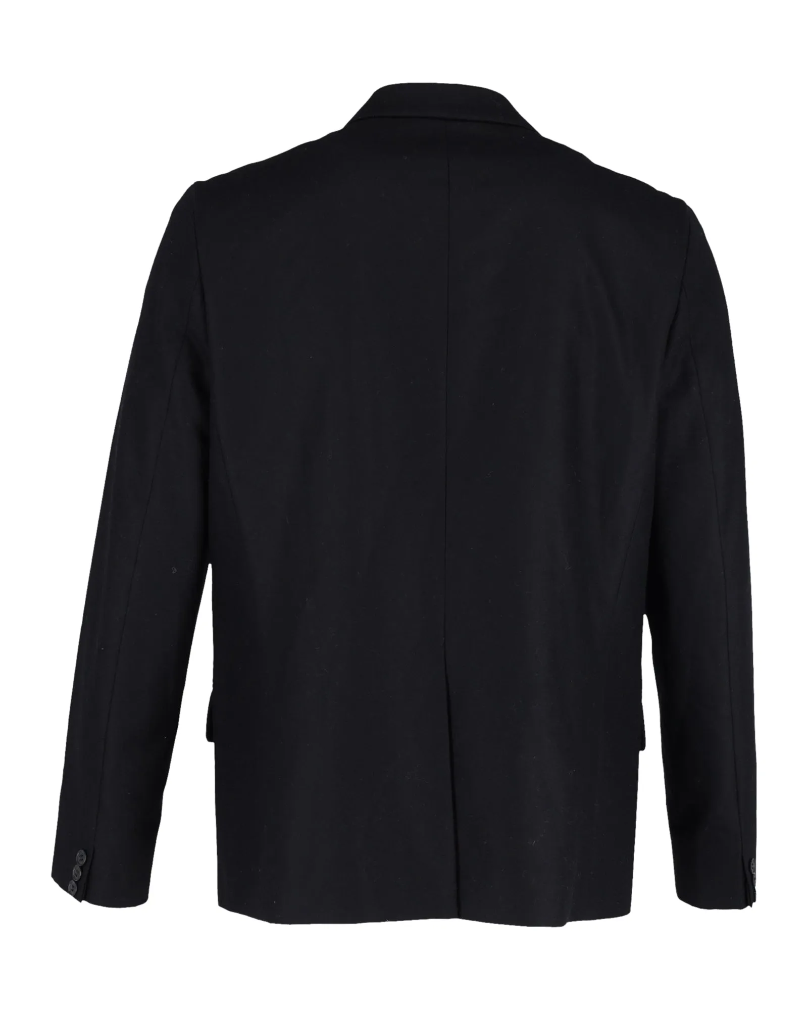 A.P.C. Double-Breasted Blazer in Navy Blue Wool