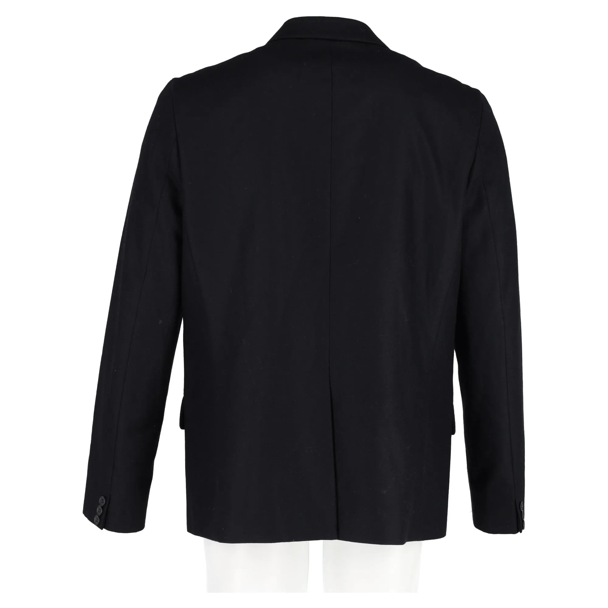 A.P.C. Double-Breasted Blazer in Navy Blue Wool