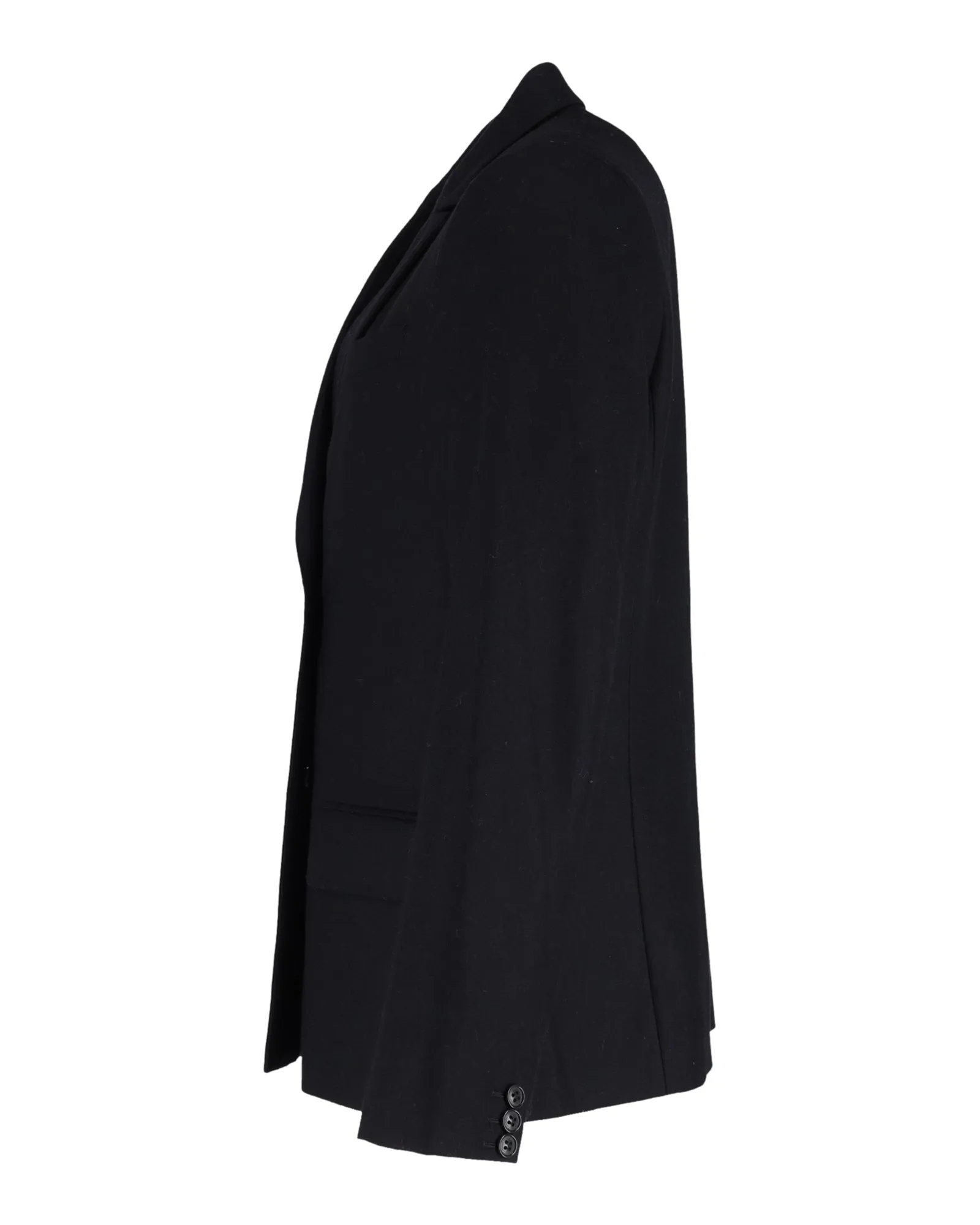 A.P.C. Double-Breasted Blazer in Navy Blue Wool