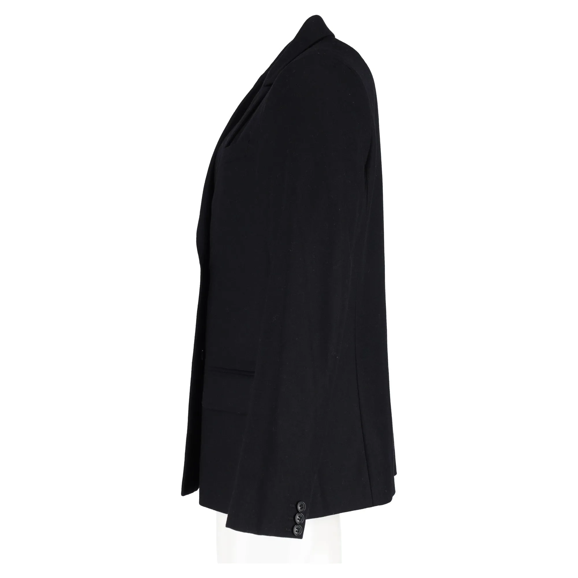 A.P.C. Double-Breasted Blazer in Navy Blue Wool