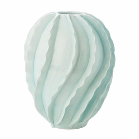 Aqua Noonday Tide Vase - 16" Tallnordic style desktop ornaments