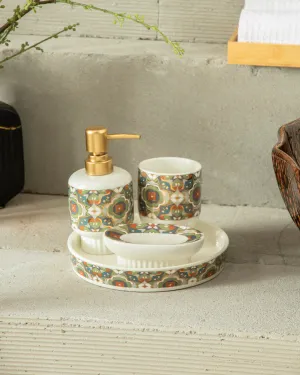 Arabesque 4-Piece Bath Setbathroom decor,boho bathroom decor,minimalist bathroom decor