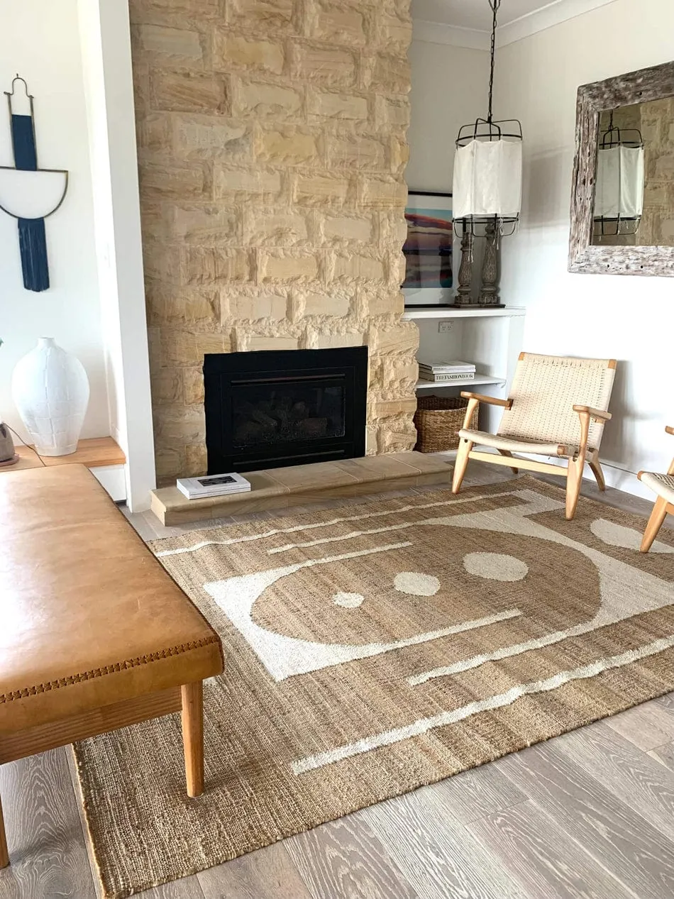 Aranda Brown and Cream Rug *NO RETURNS UNLESS FAULTY